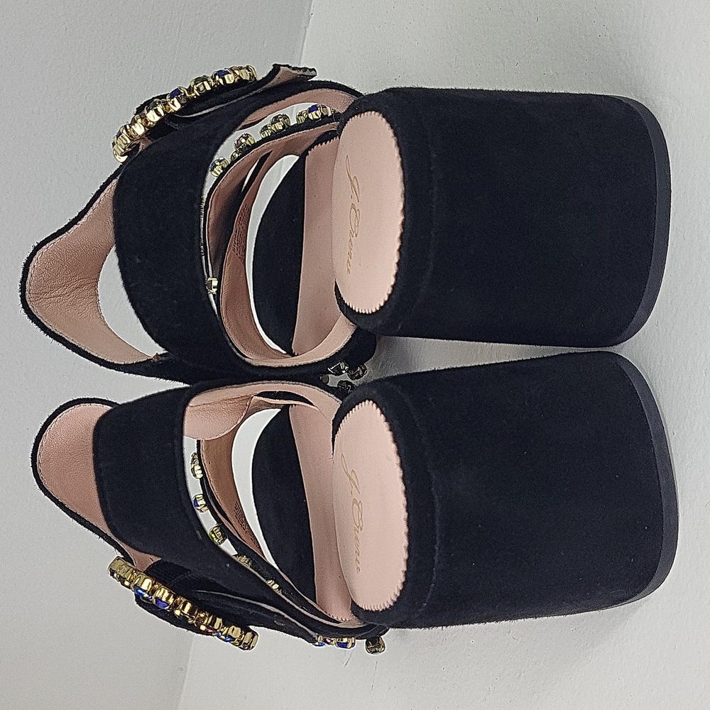 J.Crew Penny Jewel Leather super comfortable Sandals. Size 9 - Picture 6 of 12